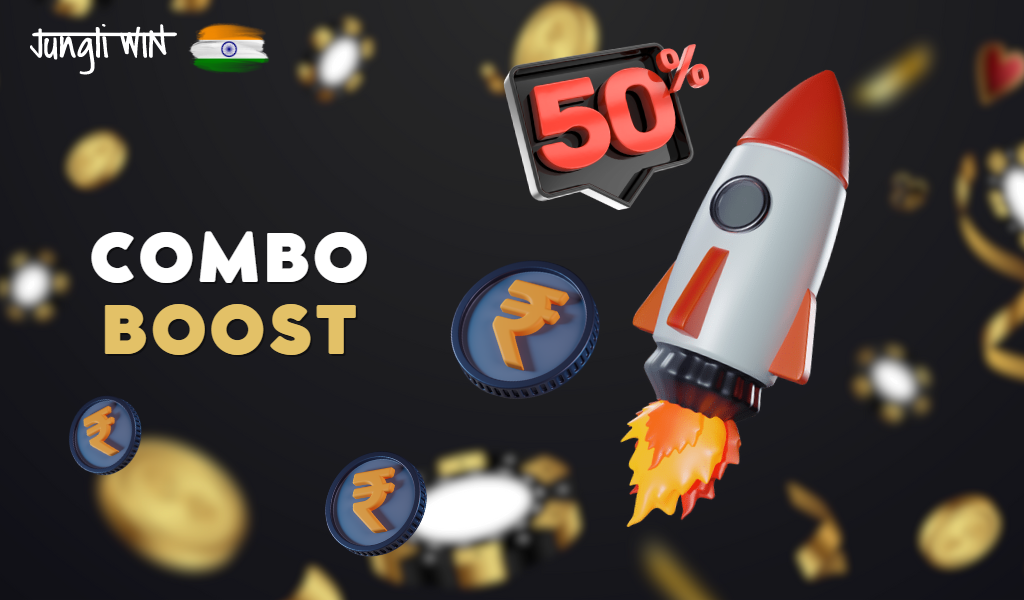 Combo Boost feature to increase your winnings by 50%