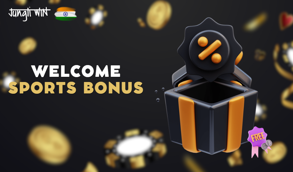 welcome bonus as a free bet on the first 3 deposits of up to INR 25,000 + 75 FS